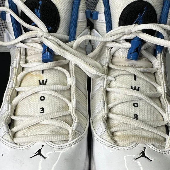 Jordan  White and Blue Sneakers - Picture 6 of 6